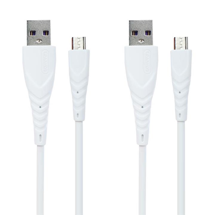 کابل تبدیل USB به microUSB ترانیو مدل S10 طول 1 متر بسته 2 عددی